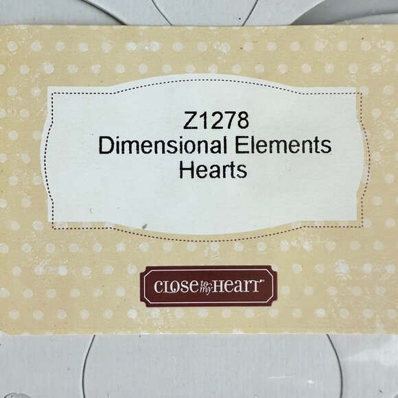 Close To My Heart Dimensional Elements Hearts & Stars Cardstock Shapes - Picture 4 of 4